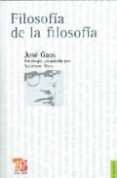 filosofia de la filosofia-jose gaos-9789681686291 filosofia de la filosofia-jose gaos-9789681686291