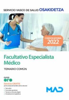 Ebook descargar archivos txt FACULTATIVO/A ESPECIALISTA MÉDICO/A. SERVICIO VASCO DE SALUD OSAKIDETZA)