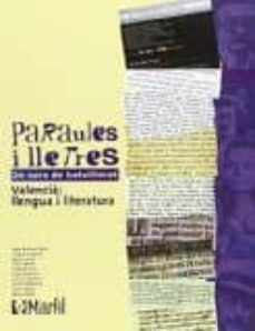 Portada de PARAULES I LLETRES 2º BATXILLERAT