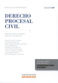 Portada de DERECHO PROCESAL CIVIL 2015 (14ª ED.)