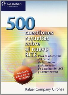 Descargas gratuitas de archivos pdf de libros electrónicos 500 CUESTIONES RESUELTAS SOBRE NUEVO RITE 9788428331821 en español