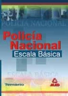 Portada de ESCALA BASICA DE LA POLICIA NACIONAL: TEMARIO