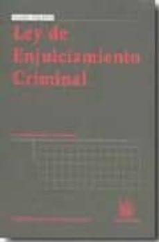Portada de LEY DE ENJUICIAMIENTO CRIMINAL (12ª ED)