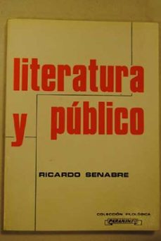 Portada de LITERATURA Y PUBLICO