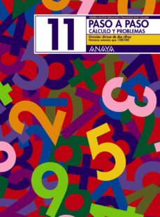 Portada de PASO A PASO 11: CALCULO Y PROBLEMAS: DIVISION
