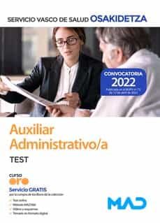 ¿Hay de todos modos para descargar libros electrónicos AUXILIARES ADMINISTRATIVOS. SERVICIO VASCO DE SALUD. OSAKIDETZA  de  9788414256671