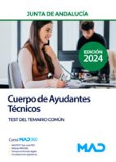 Portada de CUERPO DE AYUDANTES TECNICOS. TEST DEL TEMARIO COMUN