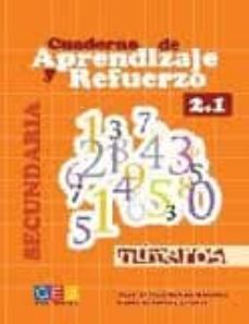 Portada de CUADERNO DE APRENDIZAJE Y REFUERZO 2.1. NUMEROS. SECUNDARIA