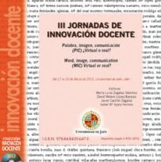 Portada de III JORNADAS DE INNOVACION DOCENTE, 27-2