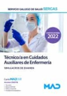Portada de TECNICO/A EN CUIDADOS AUXILIARES DE ENFERMERIA DEL SERVICIO GALLEGO DE SALUD (SERGAS). SIMULACROS DE EXAMEN