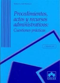 Portada de PROCEDIMIENTOS, ACTOS Y RECURSOS ADMINISTRATIVOS (4ª ED.)