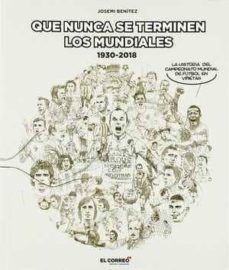 Portada de QUE NUNCA SE TERMINEN LOS MUNDIALES. LA HISTORIA DEL CAMPEONATO DEL MUNDO DE FUTBOL EN VIÑETAS