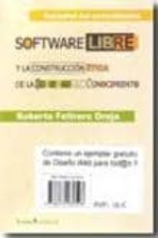 Portada de SOFTWARE LIBRE Y LA CONSTRUCCION ETICA DE LA SOCIEDAD DEL CONOCIM IENTO (INCLUYE: DISEÑO WEB PARA TODOS II)