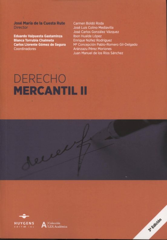 DERECHO MERCANTIL, II JOSE MARIA DE LA CUESTA RUTE Casa del Libro