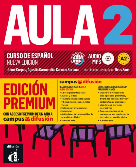 AULA 2: LIBRO DEL ALUMNO + CD (A2) EDICION PREMIUM. CURSO DE ESPAÑOL ...