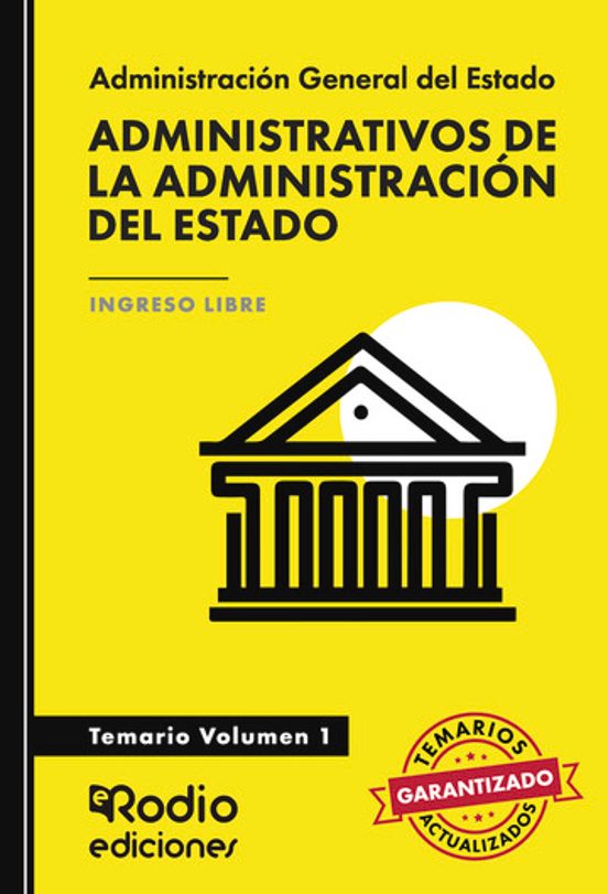 Temario Volumen 1 Cuerpo General Administrativo Administracion Del Estado Ingreso Libre Con 4381